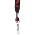 Direct Screen Printed Lanyard with Snap Hook (19"x1")